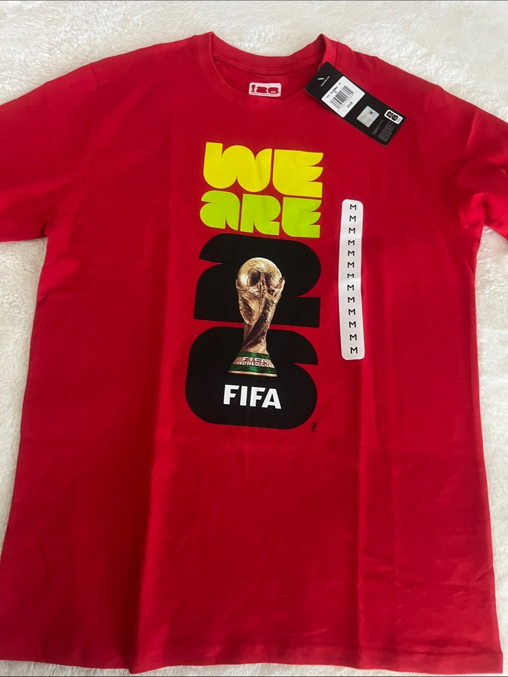 NWT UNISEX Red 2026 FIFA 'We Are'
Graphic Tee Size Medium